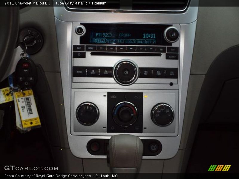 Taupe Gray Metallic / Titanium 2011 Chevrolet Malibu LT
