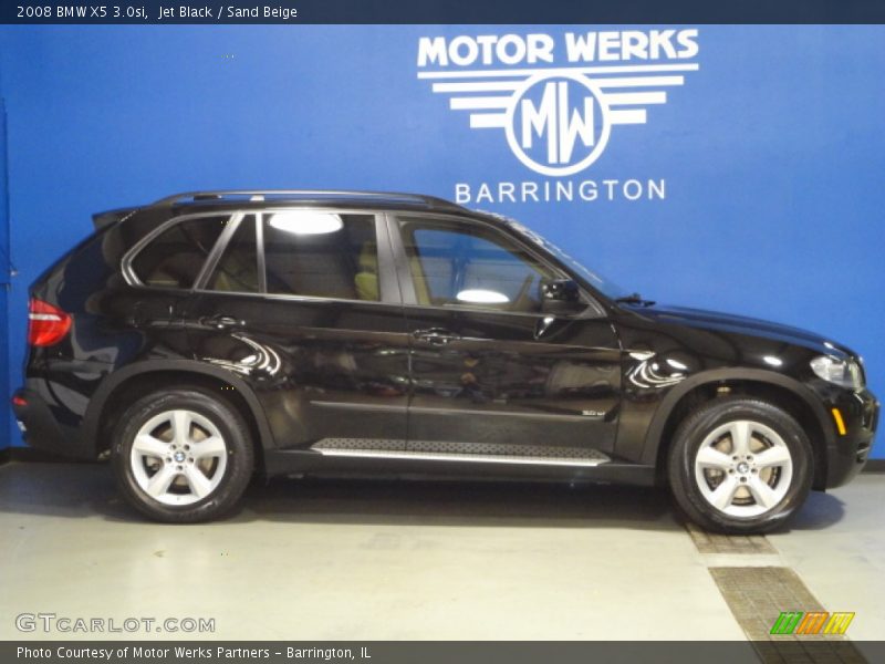 Jet Black / Sand Beige 2008 BMW X5 3.0si