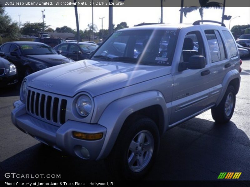 Bright Silver Metallic / Dark Slate Gray 2002 Jeep Liberty Limited