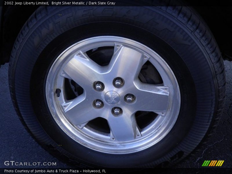 Bright Silver Metallic / Dark Slate Gray 2002 Jeep Liberty Limited
