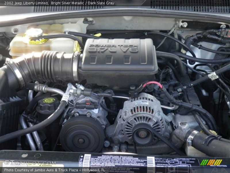 Bright Silver Metallic / Dark Slate Gray 2002 Jeep Liberty Limited