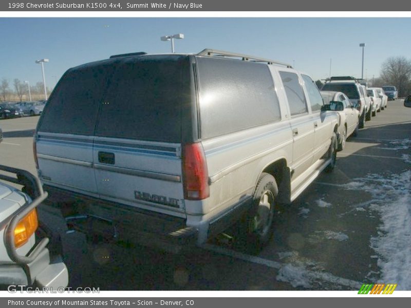 Summit White / Navy Blue 1998 Chevrolet Suburban K1500 4x4