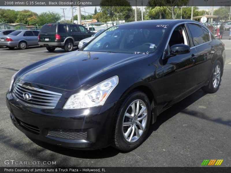 Black Obsidian / Graphite 2008 Infiniti G 35 Sedan