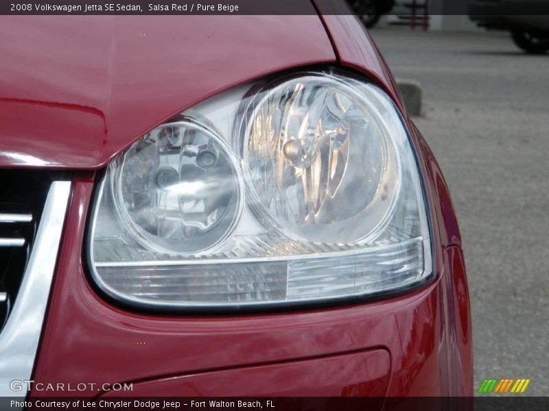 Salsa Red / Pure Beige 2008 Volkswagen Jetta SE Sedan