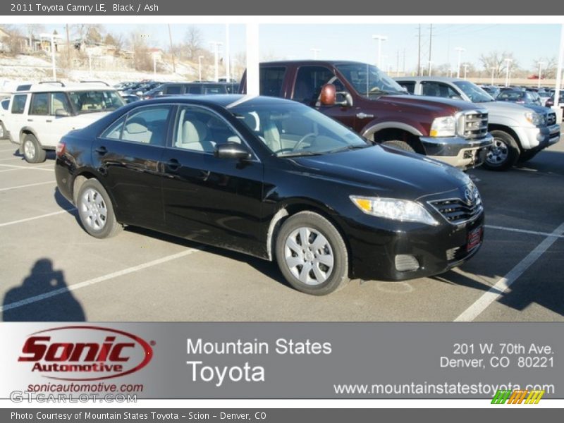Black / Ash 2011 Toyota Camry LE
