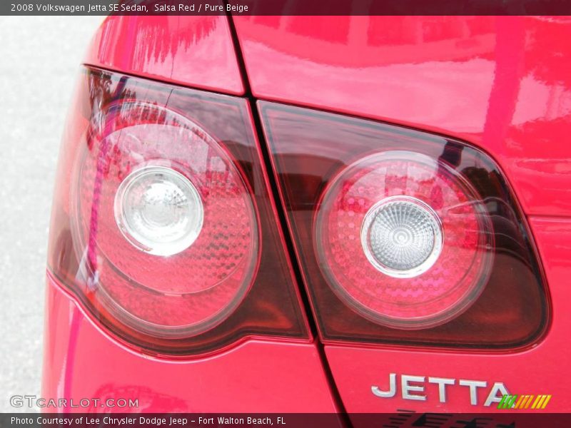 Salsa Red / Pure Beige 2008 Volkswagen Jetta SE Sedan