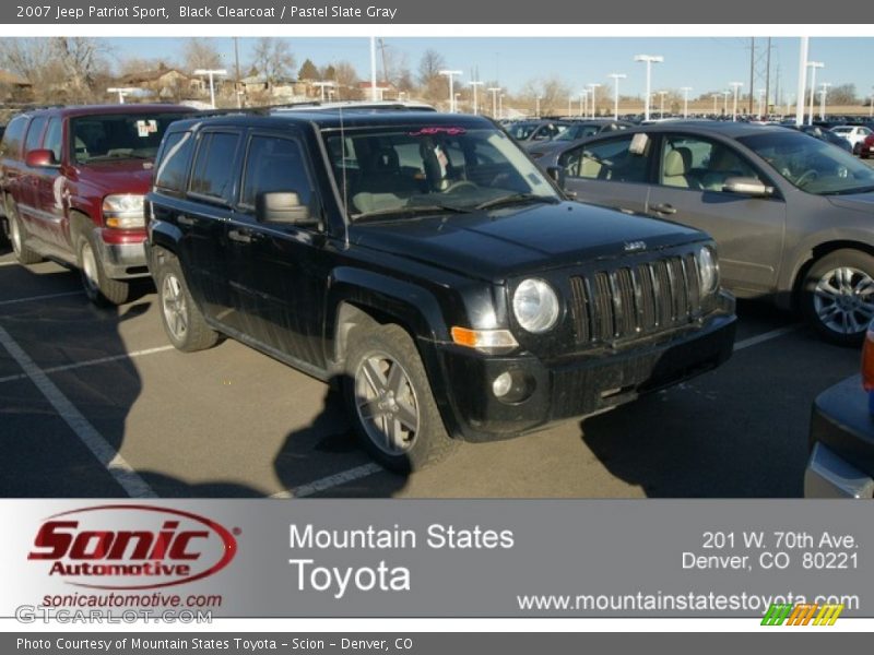 Black Clearcoat / Pastel Slate Gray 2007 Jeep Patriot Sport