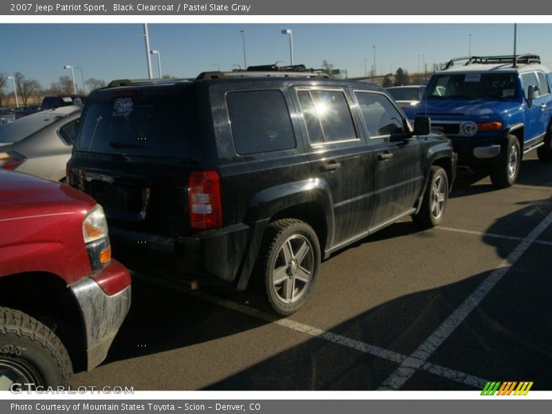 Black Clearcoat / Pastel Slate Gray 2007 Jeep Patriot Sport