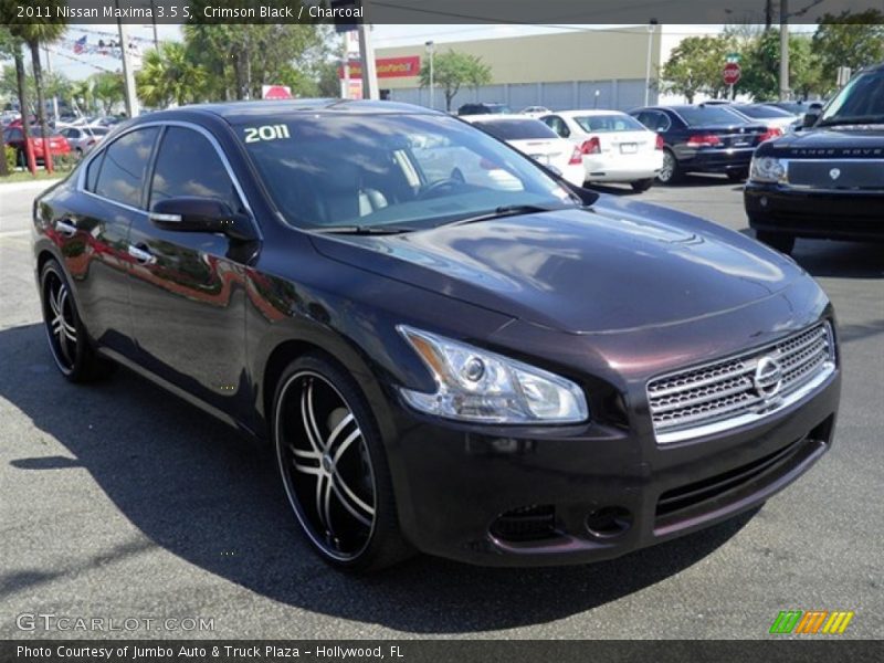 Crimson Black / Charcoal 2011 Nissan Maxima 3.5 S