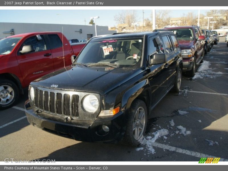 Black Clearcoat / Pastel Slate Gray 2007 Jeep Patriot Sport