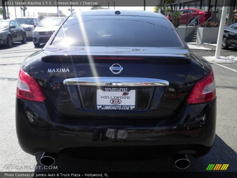 Crimson Black / Charcoal 2011 Nissan Maxima 3.5 S