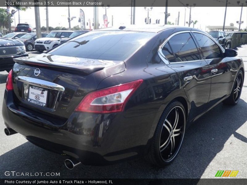 Crimson Black / Charcoal 2011 Nissan Maxima 3.5 S