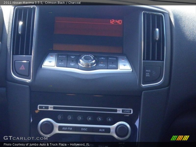 Crimson Black / Charcoal 2011 Nissan Maxima 3.5 S
