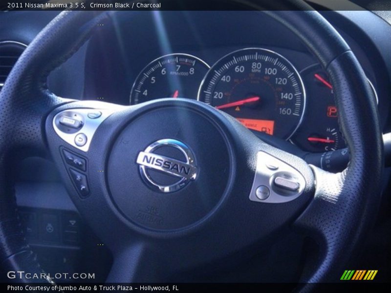 Crimson Black / Charcoal 2011 Nissan Maxima 3.5 S