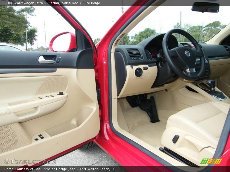 Salsa Red / Pure Beige 2008 Volkswagen Jetta SE Sedan