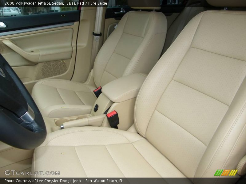 Salsa Red / Pure Beige 2008 Volkswagen Jetta SE Sedan