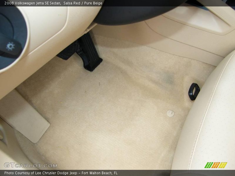 Salsa Red / Pure Beige 2008 Volkswagen Jetta SE Sedan