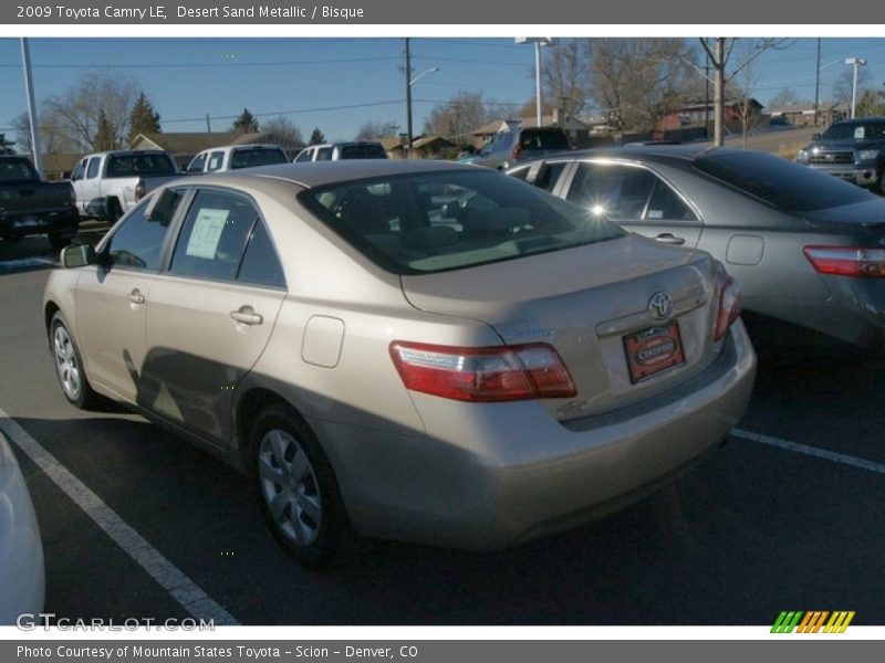 Desert Sand Metallic / Bisque 2009 Toyota Camry LE