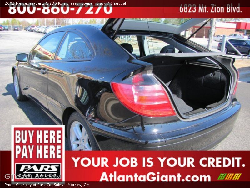 Black / Charcoal 2002 Mercedes-Benz C 230 Kompressor Coupe