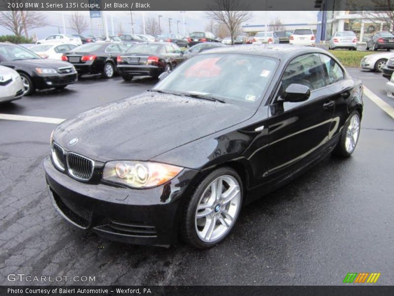 Jet Black / Black 2010 BMW 1 Series 135i Coupe
