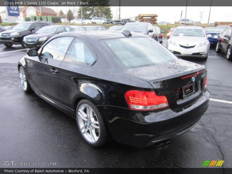 Jet Black / Black 2010 BMW 1 Series 135i Coupe