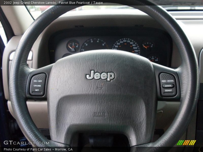 Patriot Blue Pearlcoat / Taupe 2002 Jeep Grand Cherokee Laredo