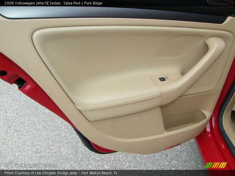 Salsa Red / Pure Beige 2008 Volkswagen Jetta SE Sedan