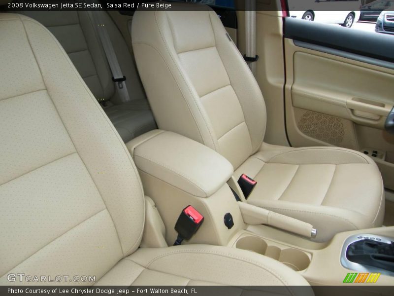 Salsa Red / Pure Beige 2008 Volkswagen Jetta SE Sedan