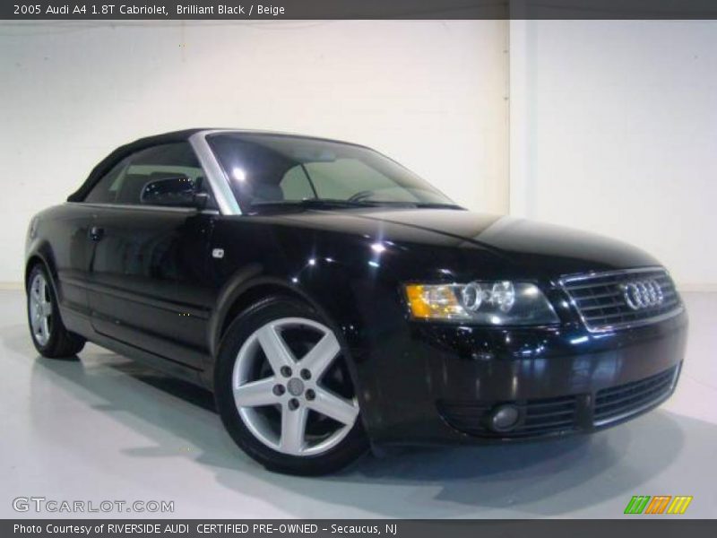 Brilliant Black / Beige 2005 Audi A4 1.8T Cabriolet