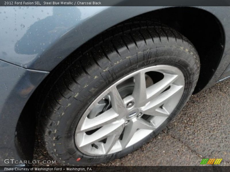 Steel Blue Metallic / Charcoal Black 2012 Ford Fusion SEL