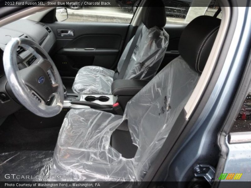 Steel Blue Metallic / Charcoal Black 2012 Ford Fusion SEL