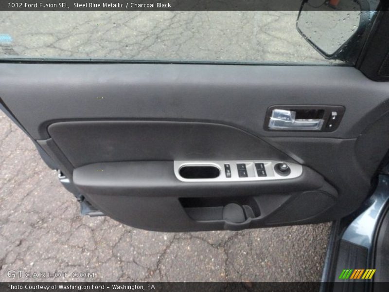 Steel Blue Metallic / Charcoal Black 2012 Ford Fusion SEL
