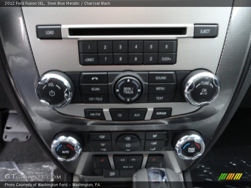 Steel Blue Metallic / Charcoal Black 2012 Ford Fusion SEL