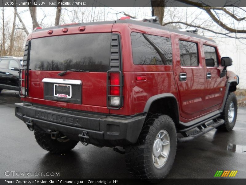 Red Metallic / Wheat 2005 Hummer H2 SUV