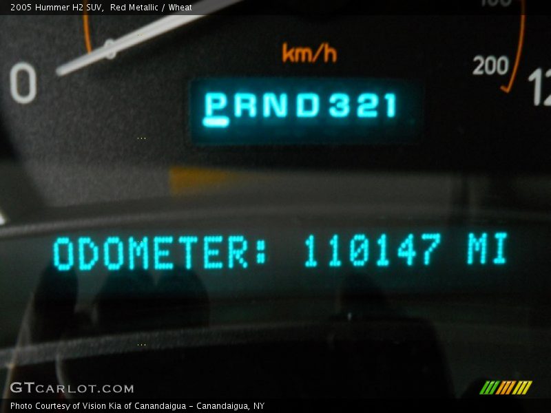 Red Metallic / Wheat 2005 Hummer H2 SUV