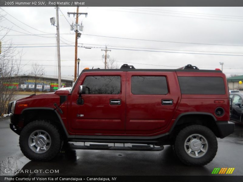 Red Metallic / Wheat 2005 Hummer H2 SUV