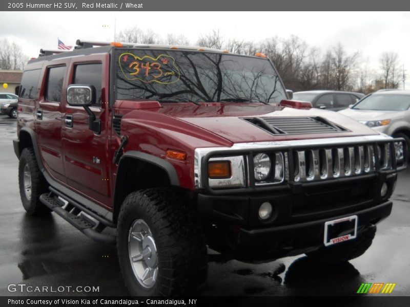 Red Metallic / Wheat 2005 Hummer H2 SUV