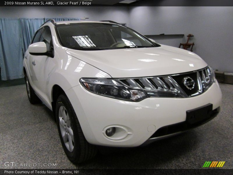 Glacier Pearl / Beige 2009 Nissan Murano SL AWD