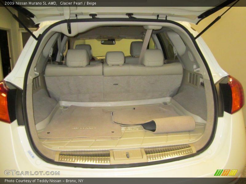 Glacier Pearl / Beige 2009 Nissan Murano SL AWD