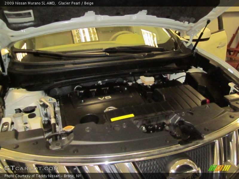 Glacier Pearl / Beige 2009 Nissan Murano SL AWD
