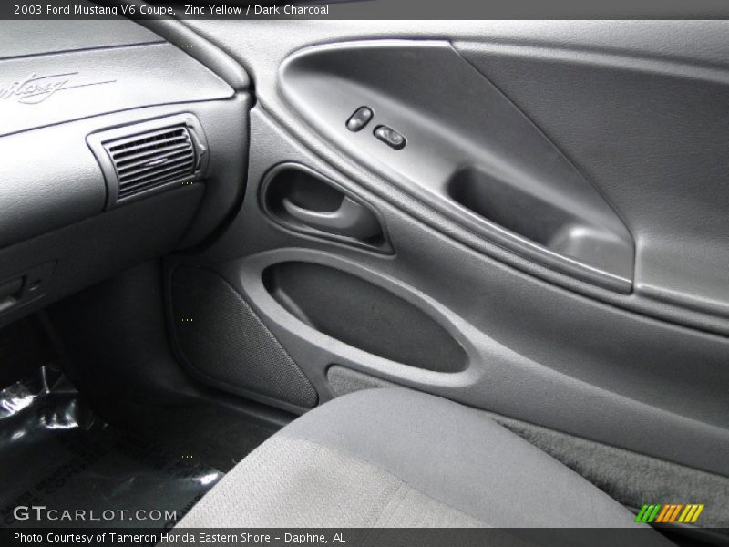 Zinc Yellow / Dark Charcoal 2003 Ford Mustang V6 Coupe