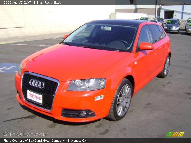 Brilliant Red / Black 2006 Audi A3 2.0T