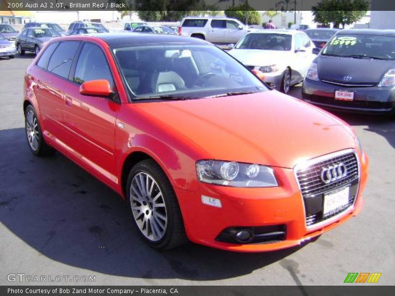 Brilliant Red / Black 2006 Audi A3 2.0T