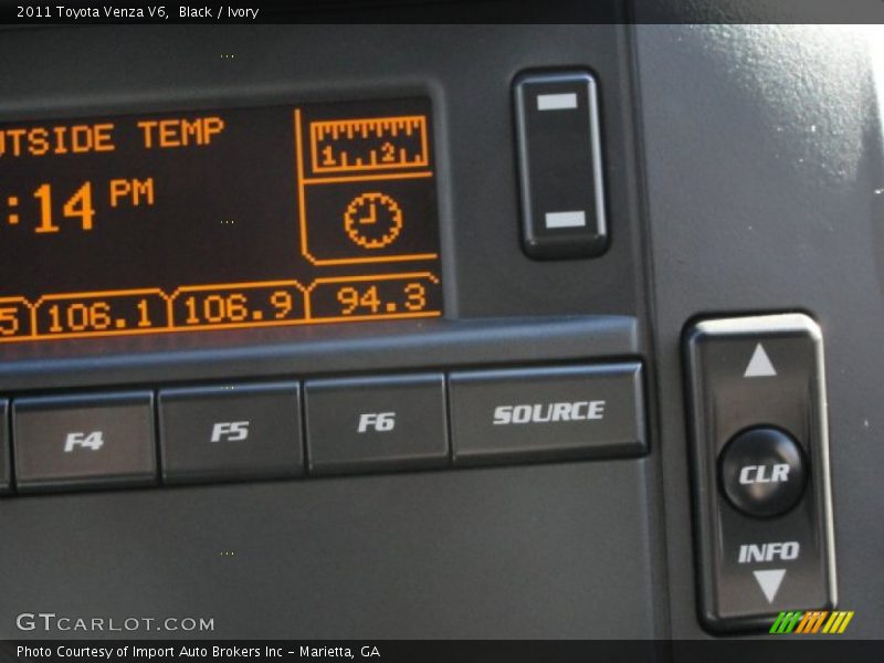 Black / Ivory 2011 Toyota Venza V6