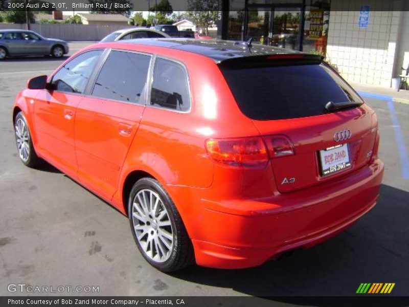 Brilliant Red / Black 2006 Audi A3 2.0T