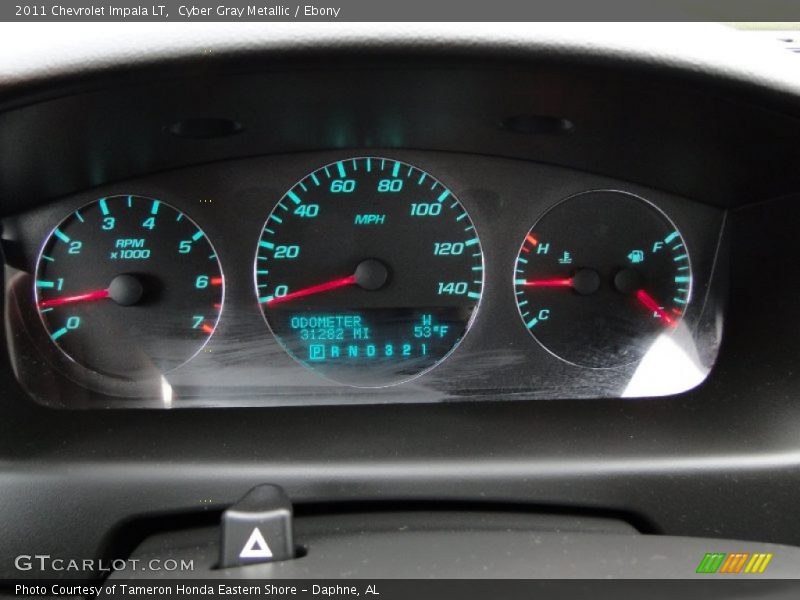 Cyber Gray Metallic / Ebony 2011 Chevrolet Impala LT
