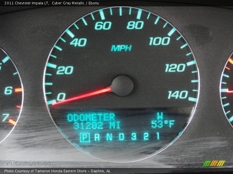 Cyber Gray Metallic / Ebony 2011 Chevrolet Impala LT