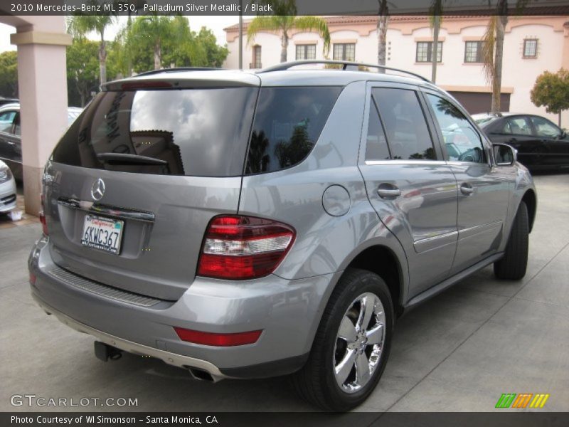 Palladium Silver Metallic / Black 2010 Mercedes-Benz ML 350