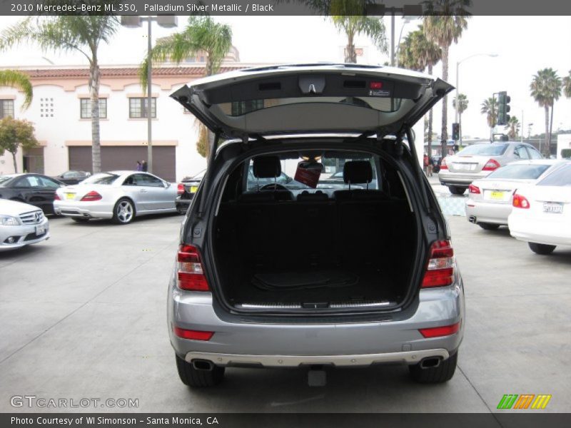 Palladium Silver Metallic / Black 2010 Mercedes-Benz ML 350