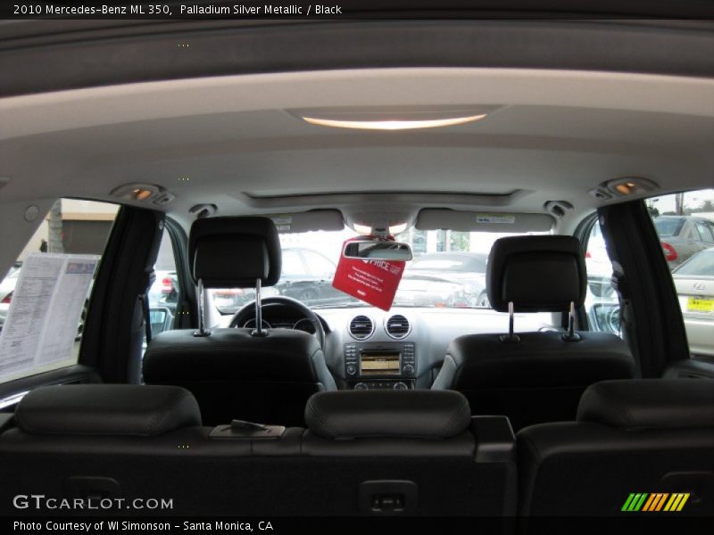 Palladium Silver Metallic / Black 2010 Mercedes-Benz ML 350